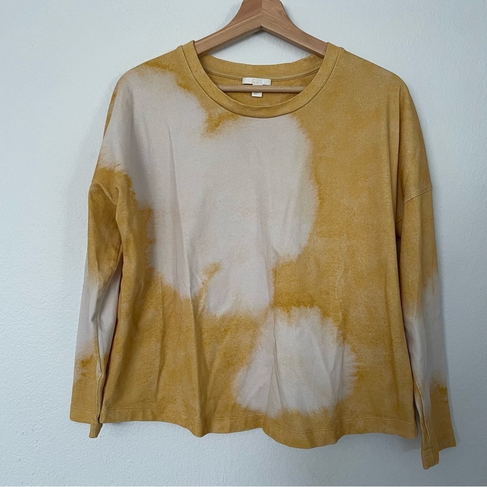COS tied dye long sleeve top